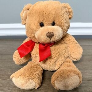 Ty Classic Snuggs the Teddy Bear with Red Bow